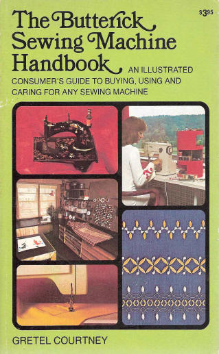 The Butterick sewing machine handbook, book cover.