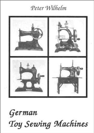 German toy sewing machines, book cover.