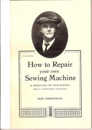 Bert Robertshaw's sewing machine repair, book cover.