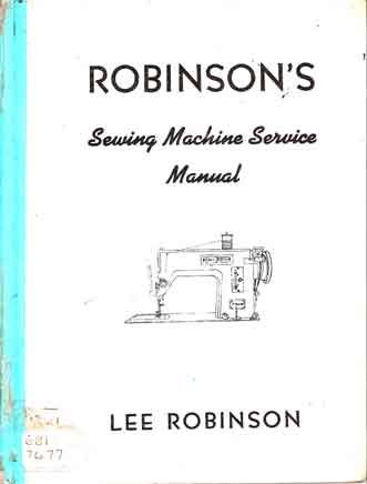 Robinsons sewing machine repair, book cover