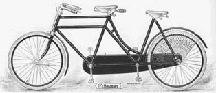 Bradbury tandem bicycle