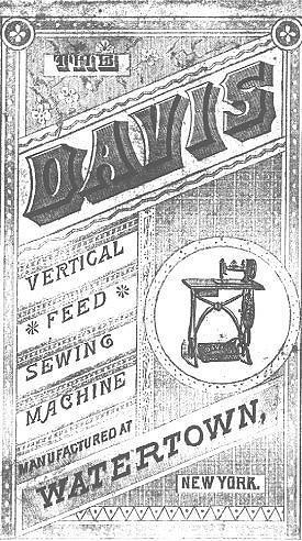 Davis Vertical Feed Sewing Machine Brochure
