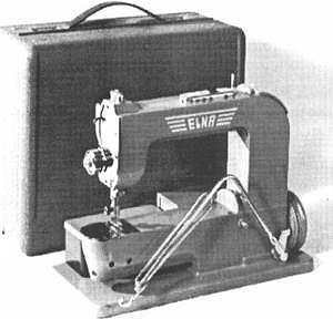 Front View of the Elna Grasshopper Sewing Machine