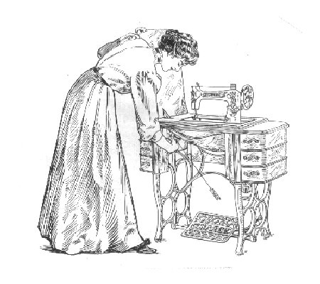 Free treadle sewing machine.