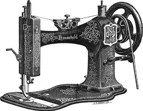 Household Sewing Machine's 1879 Treadle Sewing Machine Head