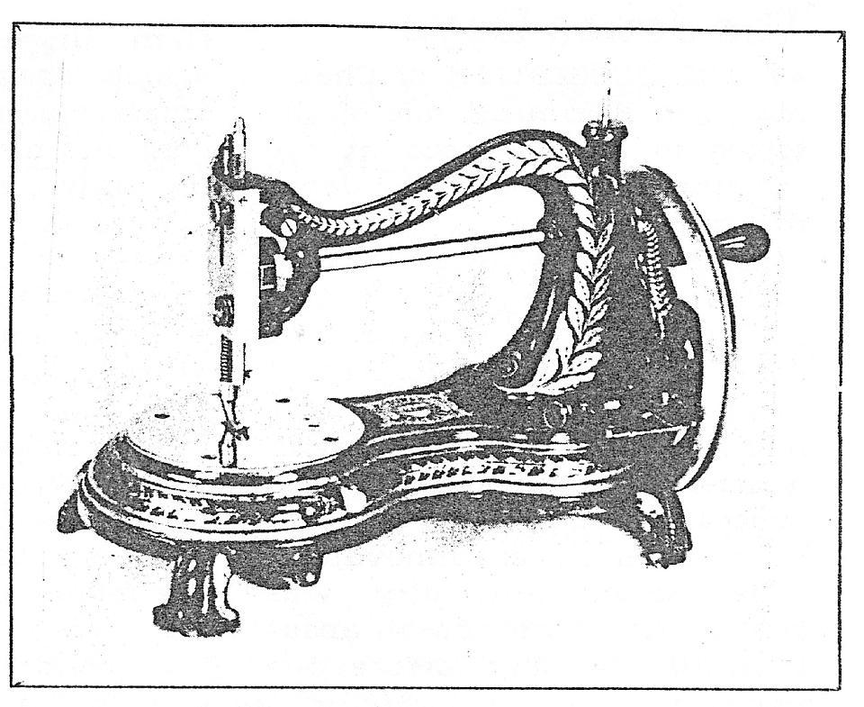 A cat-back Jones Sewing Machine