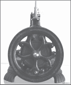 Balance Wheel of the First Jones Hand Crank Sewing Machine