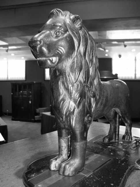 Kimball and Morton Lion Sewing Machine with Feet in Place