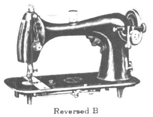 National Revesed B Sewing Machine