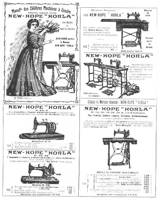 French New Home Sewing Machine Advertisement