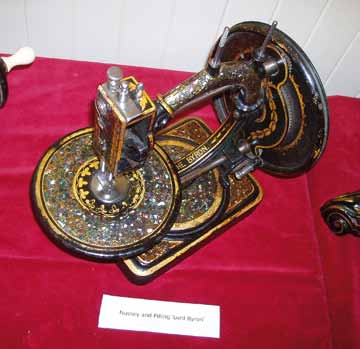 A well preserved Nussey and Pilling Lord Byron sewing machine