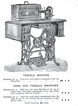 Seidel & Naumann Treadle Sewing Machine