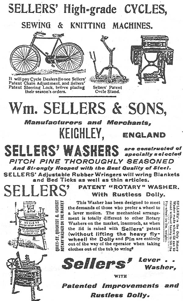 The many diverse products of the Sellers Sewing Machine Company