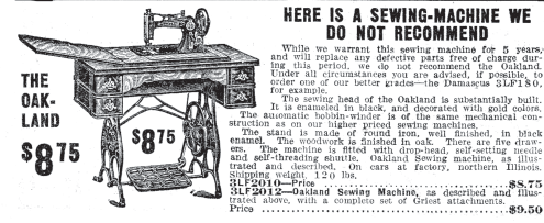 A Sewing Machine We Do Not Recommend