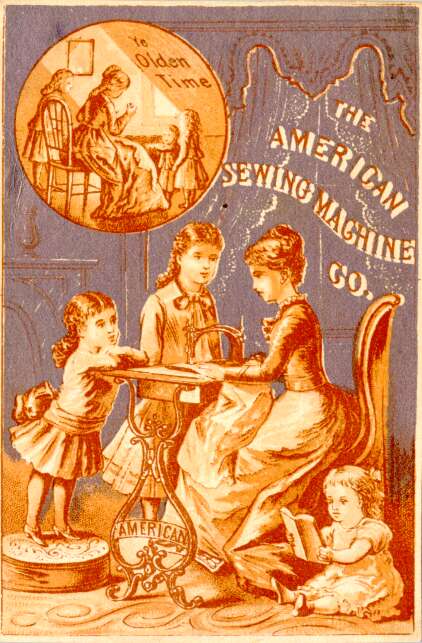 American Sewing Machine Company Advertising Card