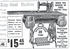 The Brunswick in an Automatic Drop-Head Base