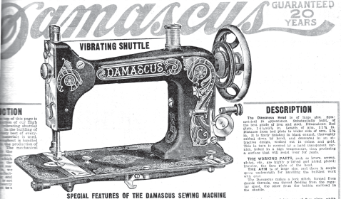 Damascus Vibrating Shuttle Sewing Machine