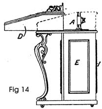 Davenport Desk based on McNair Patent