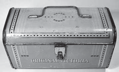 Original Victoria Sewing Machine Attachment Tin