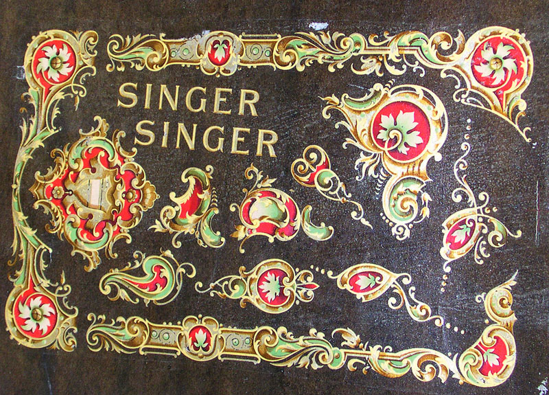 Singer La Vencedora Sewing Machine Decal Sheet