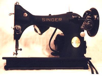 Singer Model 128 Sewing Machine in Godzilla Finish