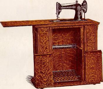 Singer Sewing Machine Drawing Room Cabinet