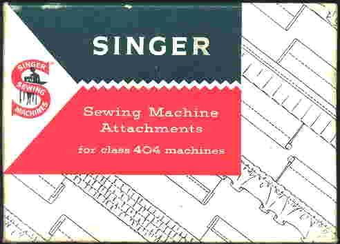 Singer 404 Sewing Machine Attachment Box