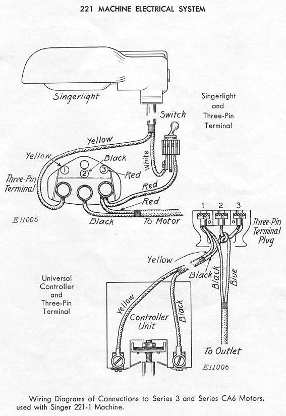 Singer Featherweight Sewingh Machine Wiring Diagram