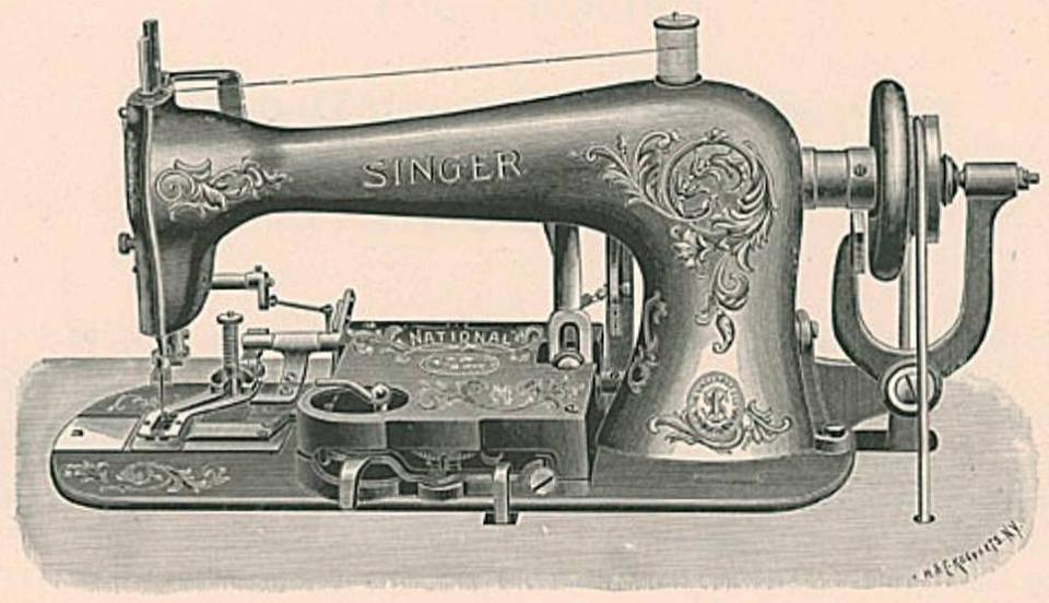 Singer Model 16-54 Sewing Machine for Straight Buttonholes