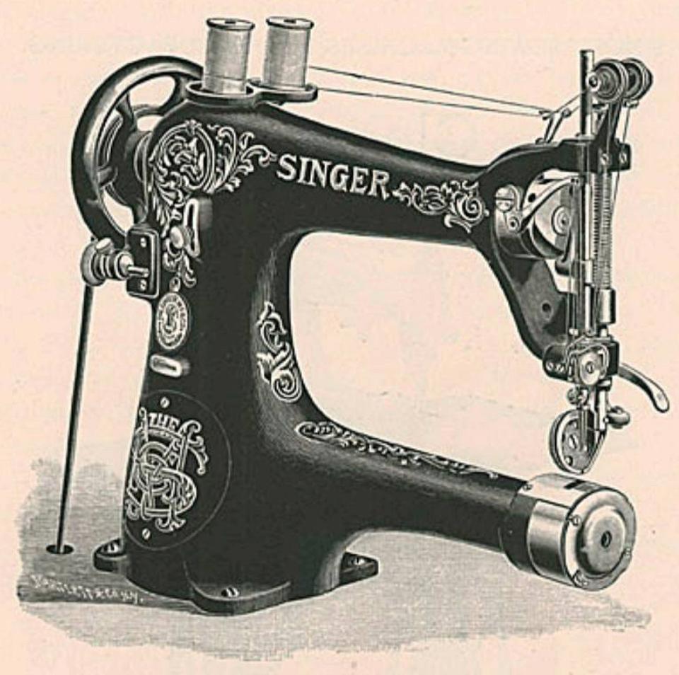 Singer Model 18-5 Sewing Machine with two shuttles for vamping shoes, etc.