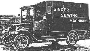 Singer Sewing Machine Delivery Truck