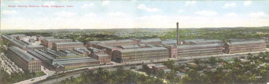 Wheeler and Wilson Factory Postcard 1915