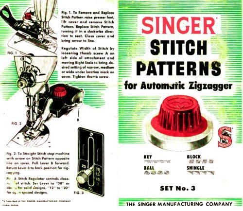 Singer ZigZagger Sewing Machine Attachment Boxes