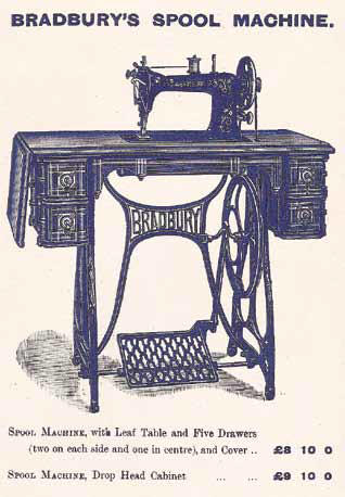 Wheeler & Wilson clone - Bradbury's Spool Sewing Machine