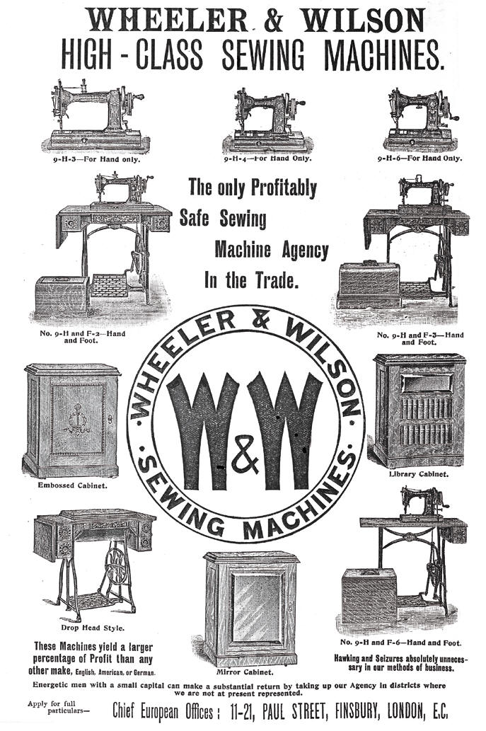 Wheeler & Wilson D9 Sewing Machine Advertisement