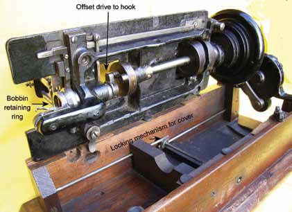 Underside of the Wheeler & Wilson Number 8 Sewing Machine Head