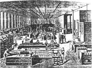 Brown and Sharpe's Workshop where Willcox & Gibbs Sewing Machines were made
