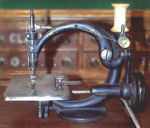 Willcox and Gibbs Sewing Machine with Glass Tension Disks