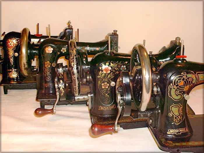Rear-pillar comparison of four Bradbury machines