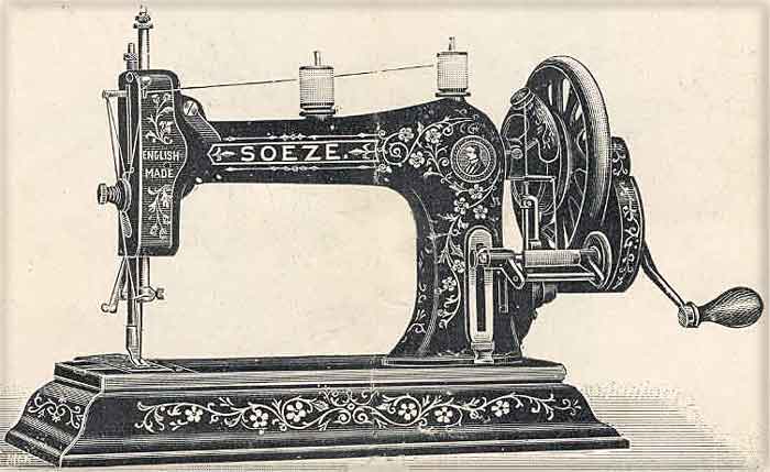 Early Bradbury Soeze on ornamental iron base