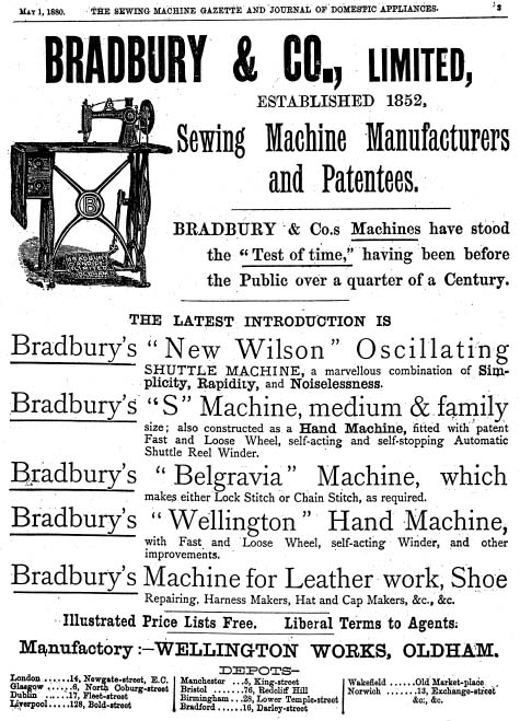 Bradbury Sewing Machines