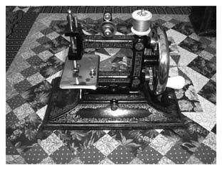 A front view of a Colibri Sewing Machine
