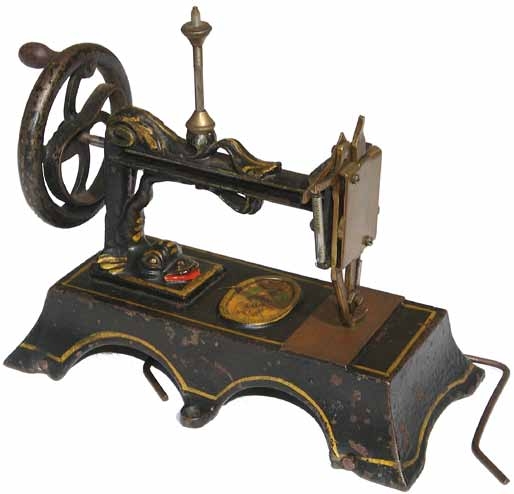 Back view of the Lackner Sewing Machine owned by James Gresham