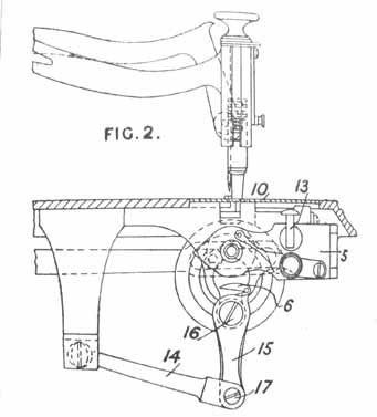 Alexander Pilbeam's version of the 'Elliptic, sewing machine mechanism, 1863