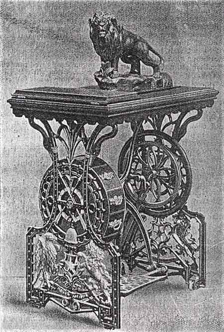 Kimball and Morton British Lion treadle sewing machine