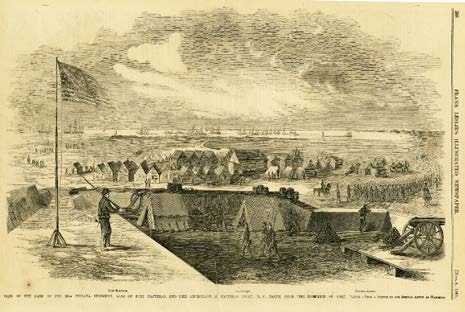 Camp of the 20th Indiana Regiment, Fort Hatteras, Fort Clark, 1861