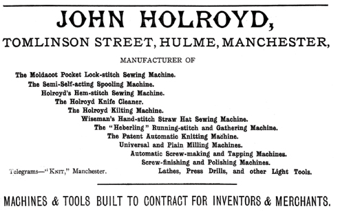 John Holroyd, maker