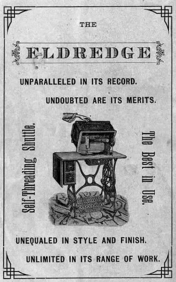 Cover of an Eldredge Sewing Machine Manual