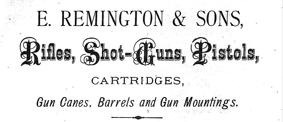 E Remington and Sons