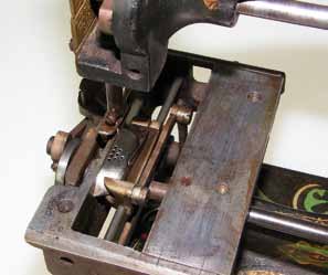 The Shakespear Sewing Machine with its clothplate removed